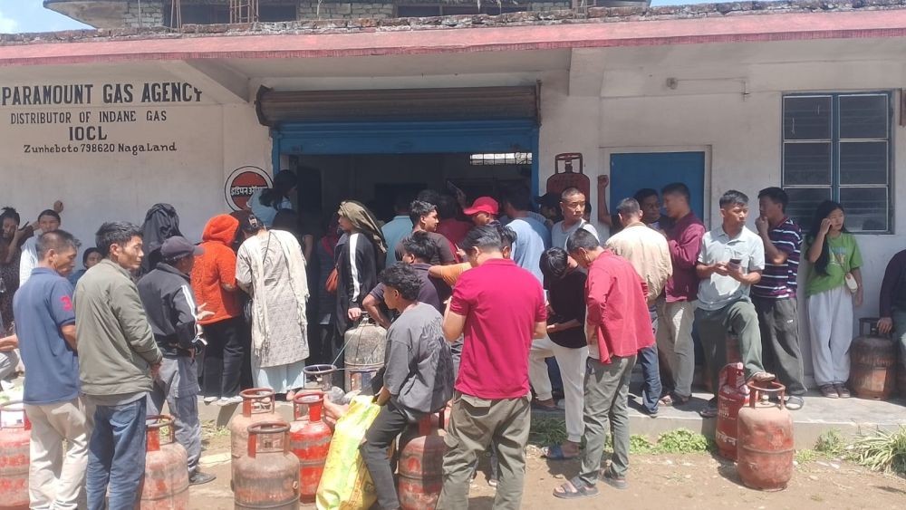 Paramount Gas Agency at South Point Colony, Zunheboto. (Morung Photo, For Representational Purpose Only)